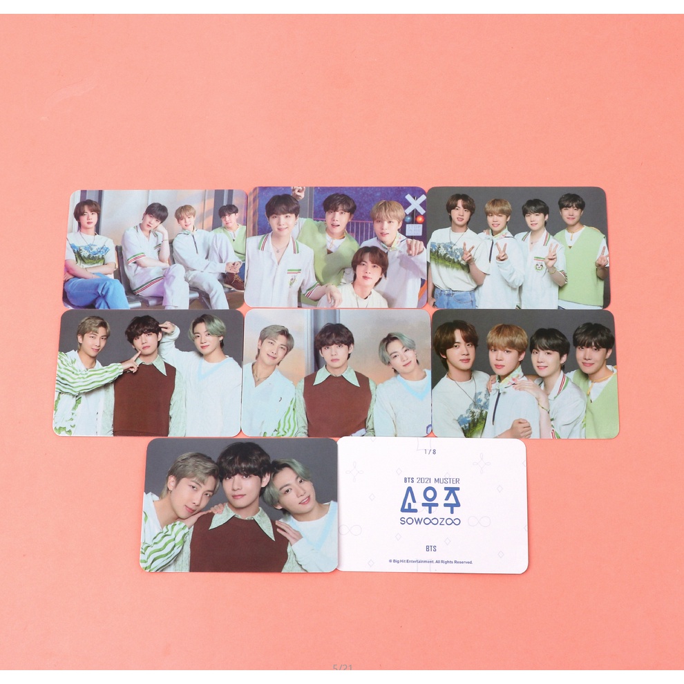 Thẻ ảnh polaroid hình nhóm nhạc BTS 2021