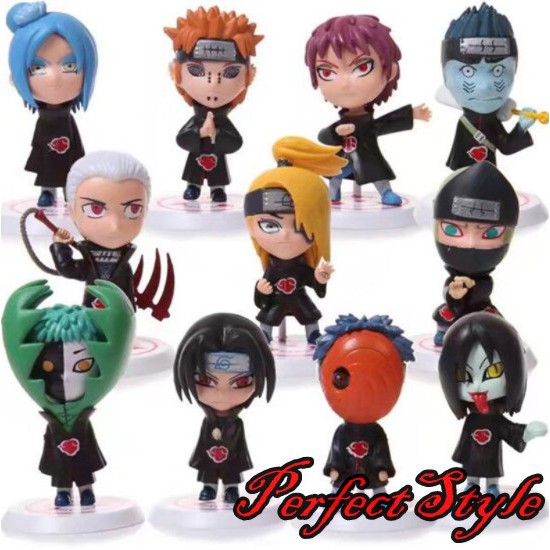 Combo Mô Hình 11 nhân vật akatsuki - naruto chibi