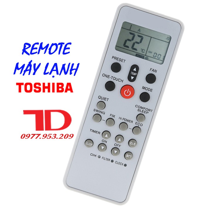 ĐIỀU KHIỂN MÁY LẠNH TOSHIBA