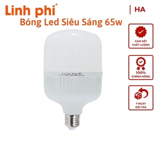 Bóng đèn LED Trụ 65W Siêu Sáng Ánh Sáng Trắng Tiết Kiệm Điện Bảo Hành 12 Tháng (Kèm Đui Xoáy)