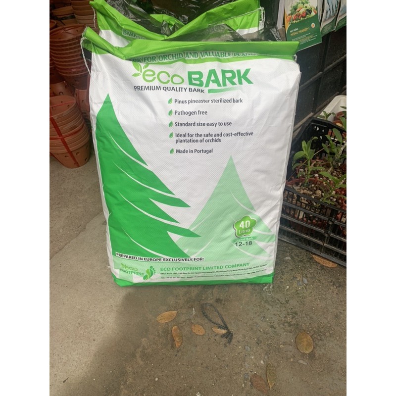 VỎ THÔNG Nhập Khẩu ECOBARK Bồ Đào Nha- 40 lít các size