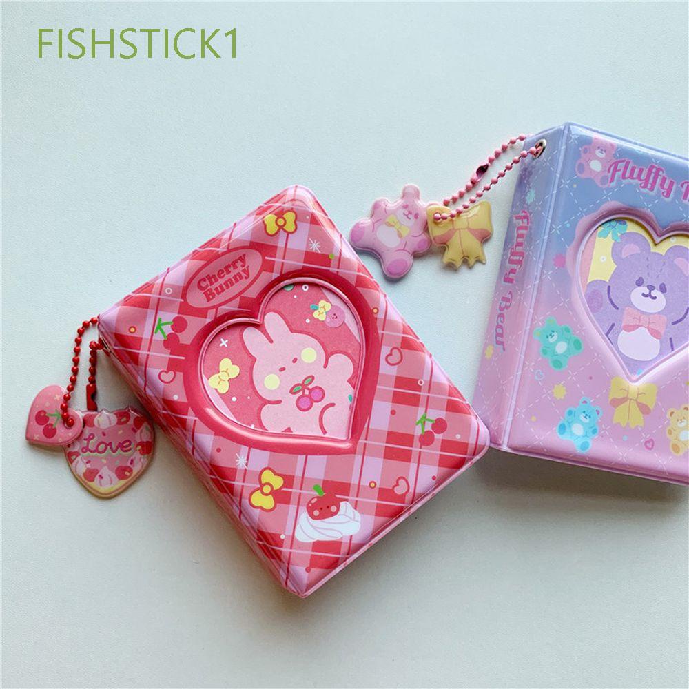 Album sưu tập thẻ mini FISHSTICK1 Kawaii kèm 20 túi đựng thẻ 3 inch