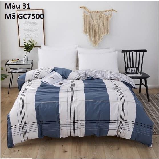 GC7500 Vỏ chăn cotton dày dặn 4 mùa in họa tiết 200x230cm