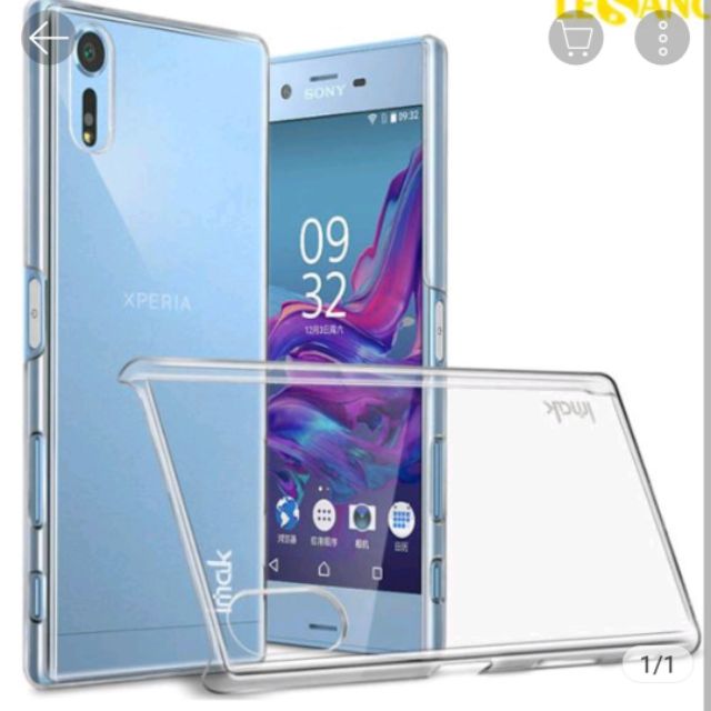 Ốp lưng trong suốt imak phủ nano cho sony XZ