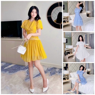 FREESHIPMAX ĐẦM XOÈ DỰ TIỆC CHIẾT EO BÁNH BÈO XINH XẮN