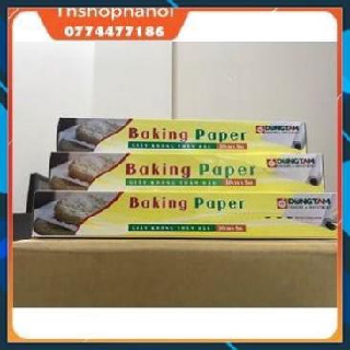 giấy nến Nướng bánh không thấm mỡ cuộn nhỏ màu vàng 30cm x 5m