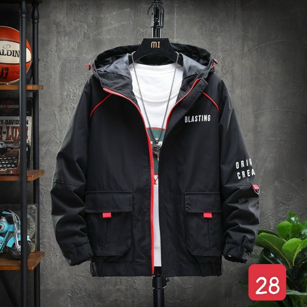 Áo khoác kaki nam túi hộp có mũ trùm vải kaki mềm nhẹ AKK28 | BigBuy360 - bigbuy360.vn