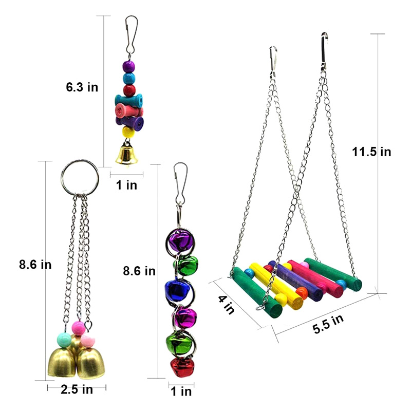 Set 7 Đồ Chơi Dành Cho Vẹt