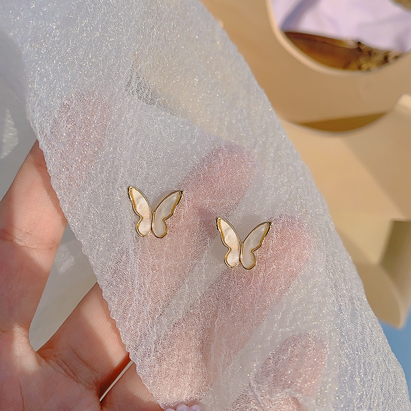 Khuyên tai hình bướm nhỏ đơn giản thời trang cá tính cho nữ