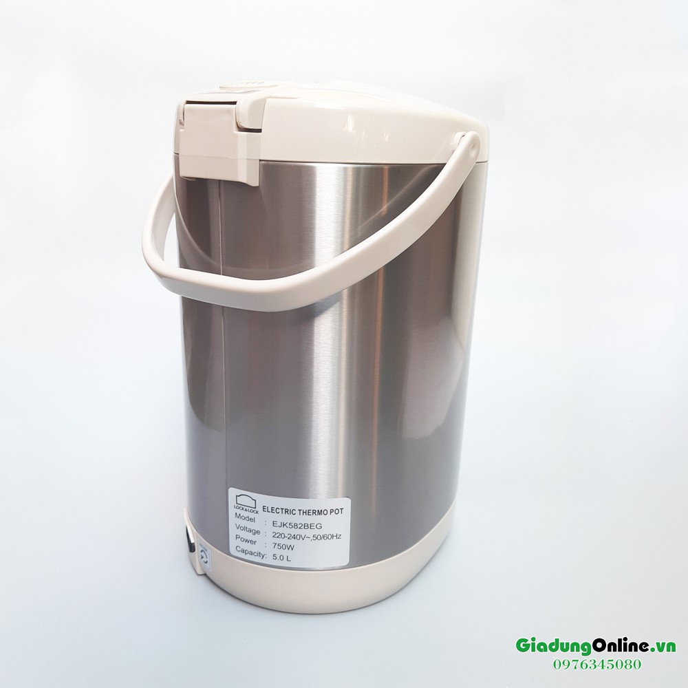 Bình Thủy Điện Lock&Lock EJK582BEG  5L- Hàng Chính Hãng