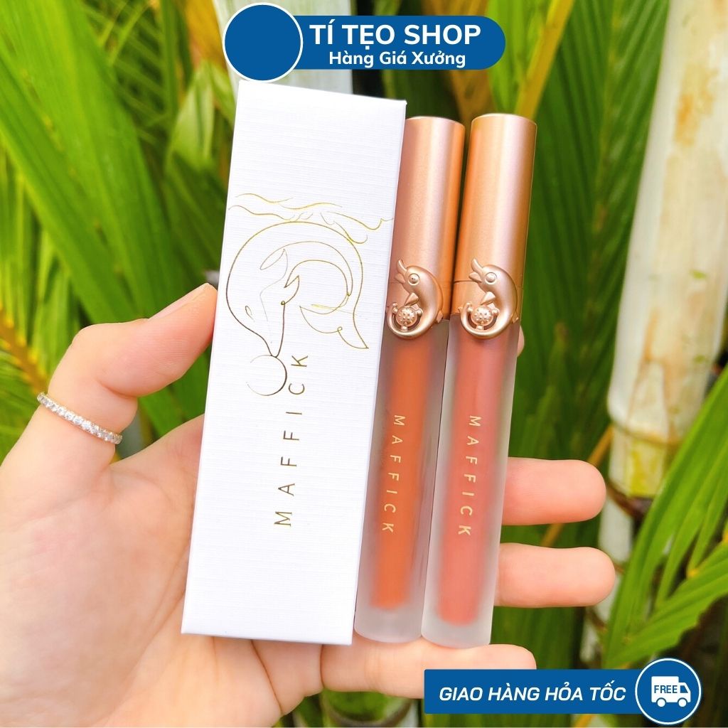 Son Kem Cá Heo MAFFICK Dolphin's Love Velvet Lip Glaze - Nội Địa Trung