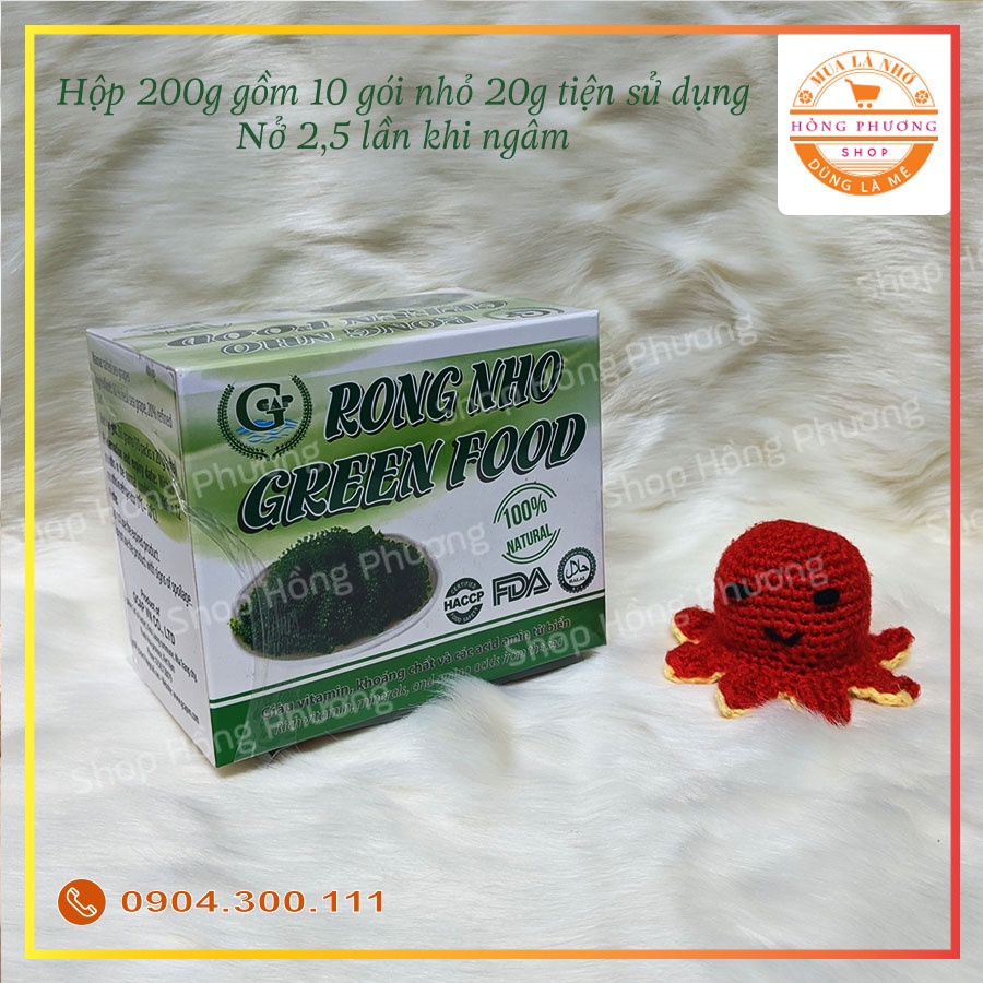 Combo 40 gói xốt mè rang Kewpie 15ml + 1 hộp rong nho Green Food 200g