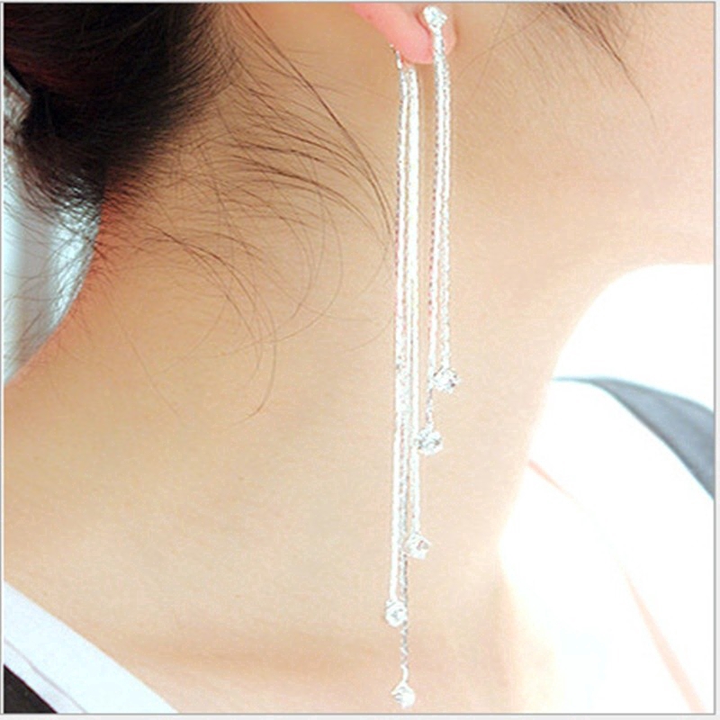 Khuyên tai dáng dài nhiều lớp thời trang nữ sang trọng