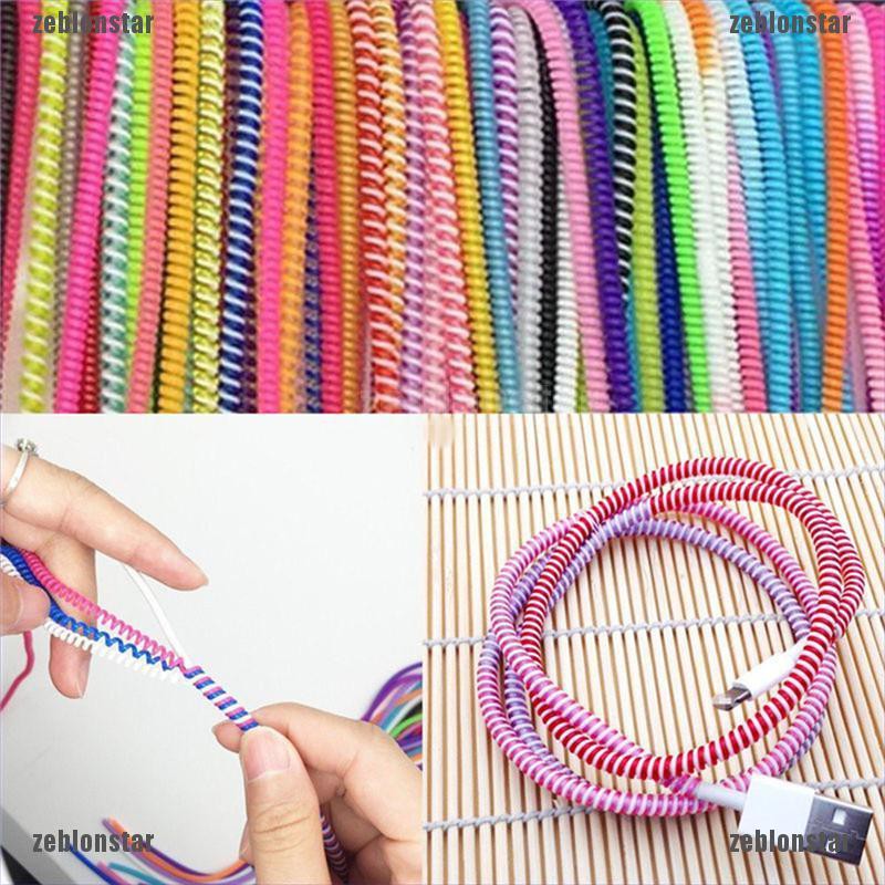 ❤10 Dây TPU Bảo Vệ Cáp Chống Xoắn