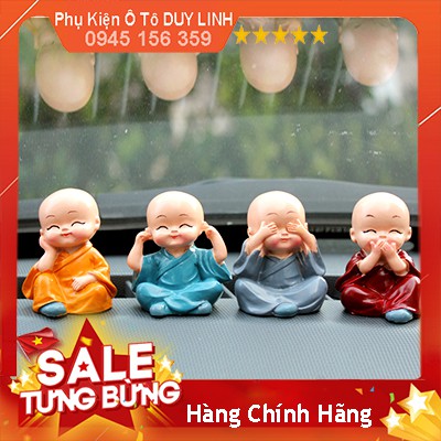 Bộ tượng để xe ô tô - để bàn làm việc - bộ tượng 4 không nhỏ xinh để trang trí