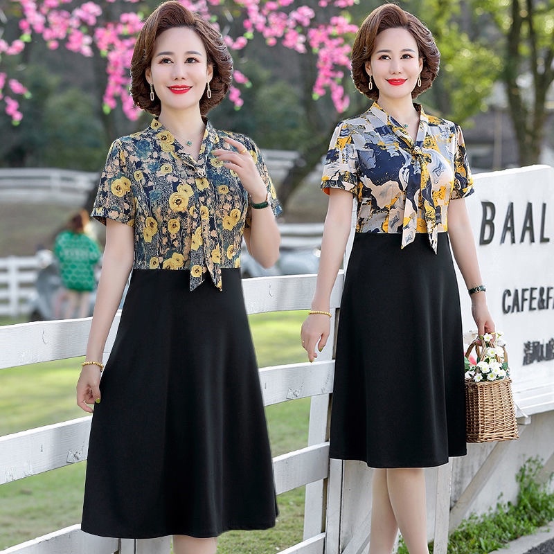 Váy đầm trung niên, váy đầm tặng mẹ