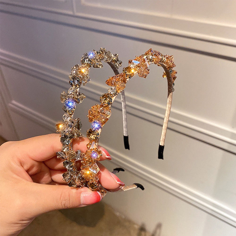 Băng đô cài tóc bằng hợp kim nhiều màu sang trọng cho nữ