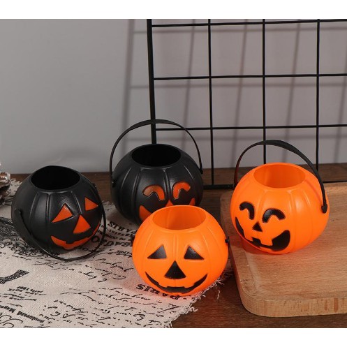 💥FOLLOW TẶNG 3K💥HÀNG CÓ SẴN💥 Giỏ Đựng Kẹo Hình Bí Đỏ Mặt Cười Bí Ngô Xin Kẹo Trang Trí Halloween 💥CHỌN MẪU💥VOUCHE 000011