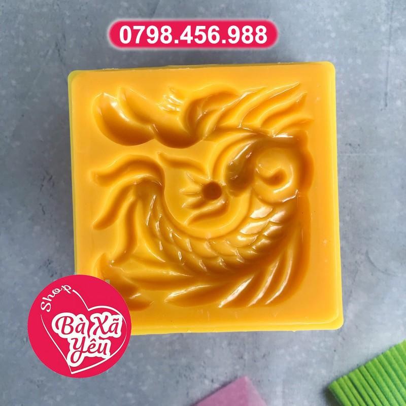 Khuôn nhấn xôi , trung thu vân long phụng 150g - BX3369