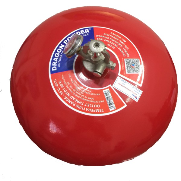 Bình cầu chữa cháy tự động Dragon Power bột BC 6 KG, XZFTB6