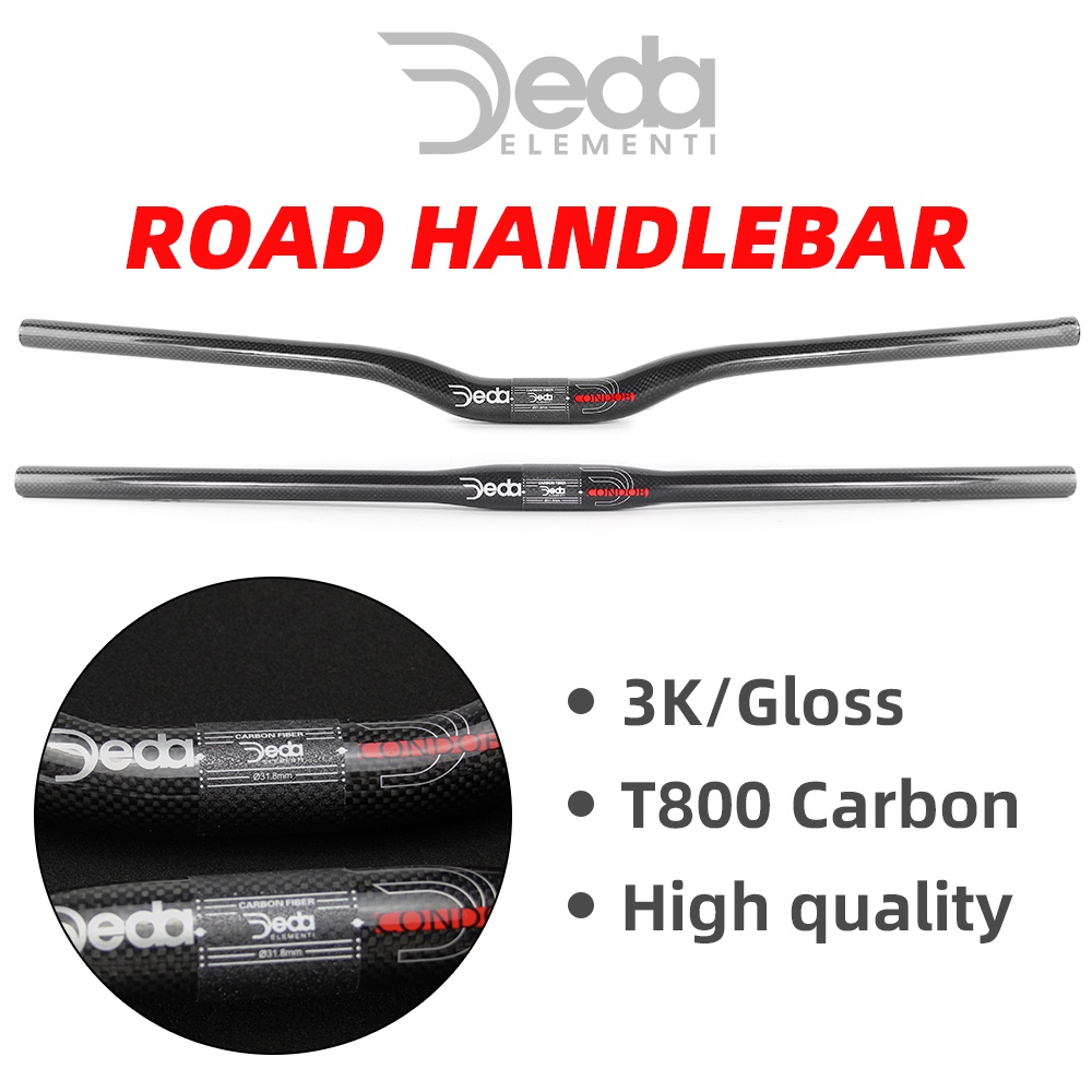 Deda full carbon mtb xe đạp leo núi tay lái 3k bóng đen phẳng / tăng tay lái phụ tùng xe đạp