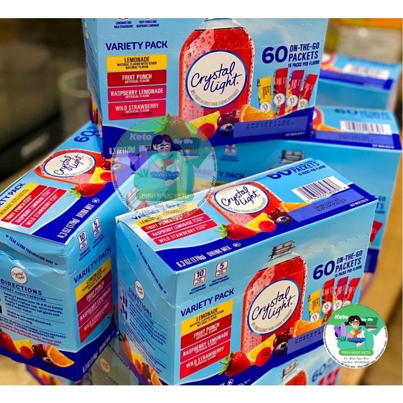 Hộp 60 gói Crystal Light