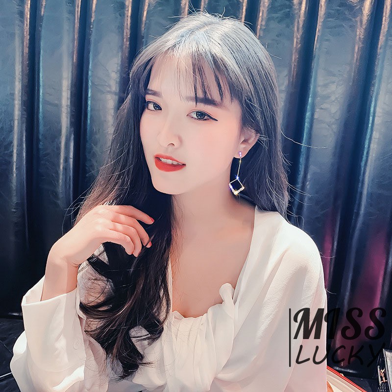 Khuyên tai nữ kiểu dáng hình học thời trang cá tính