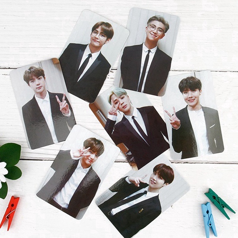 Ảnh thẻ lomo in hình nhóm nhạc bts Jimin / Jung Kook / V / Suga / J-Hope / Jin / Rm