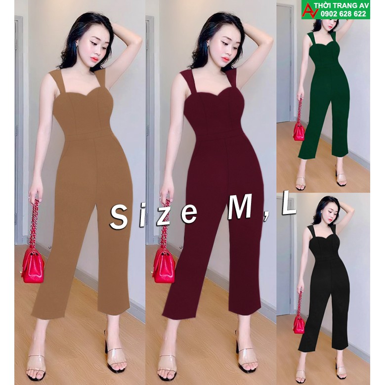 Jumpsuit - Đồ bay lửng 2 dây cúp ngực ống suông đầy gợi cảm - AV6260