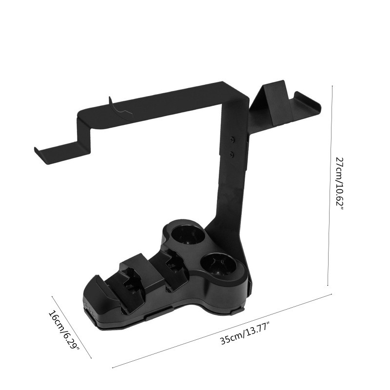 HSV 4 in 1 PS4 and PSVR Controller Charging Stand Headset Support Showcase Display Your PS4 PSVR Headset