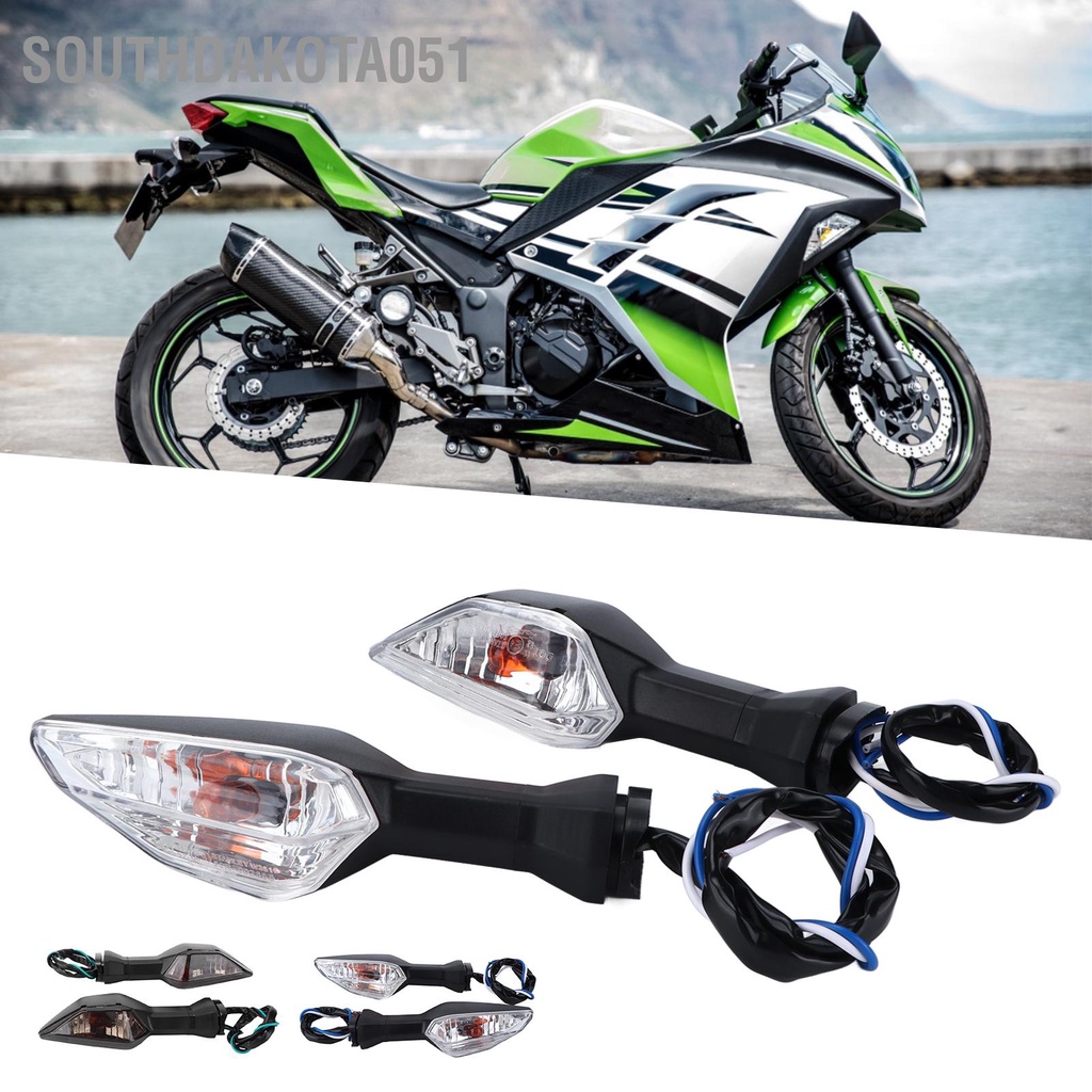 [Hàng Sẵn] Đèn Xi Nhan xe máy Ánh sáng vàng cho KAWASAKI NINJA 250 300 400 650 1000 2018‑2020 12V【Southdakota051】