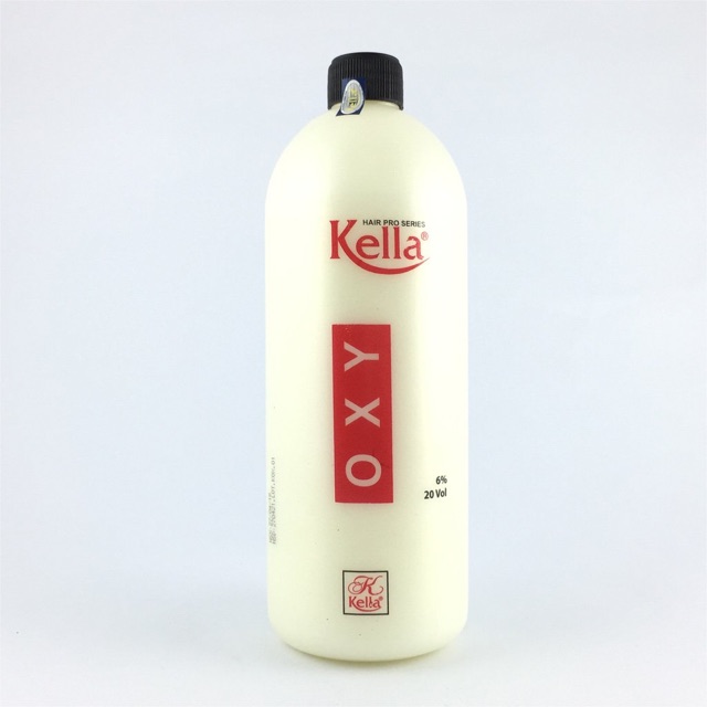 Oxy trợ nhuộm tóc siêu dưỡng không rát Kella 1000ml chai màu trắng nắp đen hỗ trợ nhuộm bảo vệ tóc khỏi nhuộm PLTPINKY