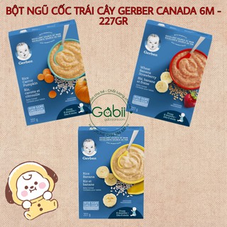 [BÉ TỪ 4 - 12 THÁNG] BỘT ĂN DẶM GERBER HỘP GIẤY 227GR - GABII STORE
