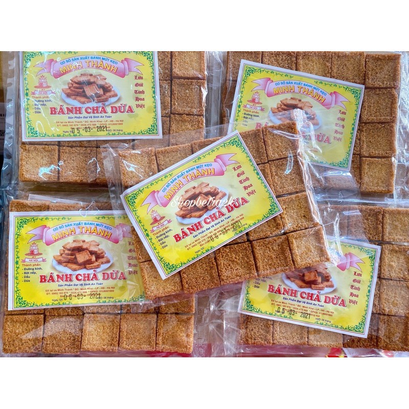 Combo 10Gói Bánh Chả Dừa Siêu Ngon gói 20 miếng/gói