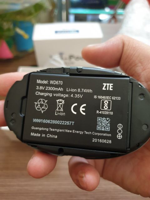 Bộ Phát Wifi 4G ZTE WD670 Tốc Độ 150MP
