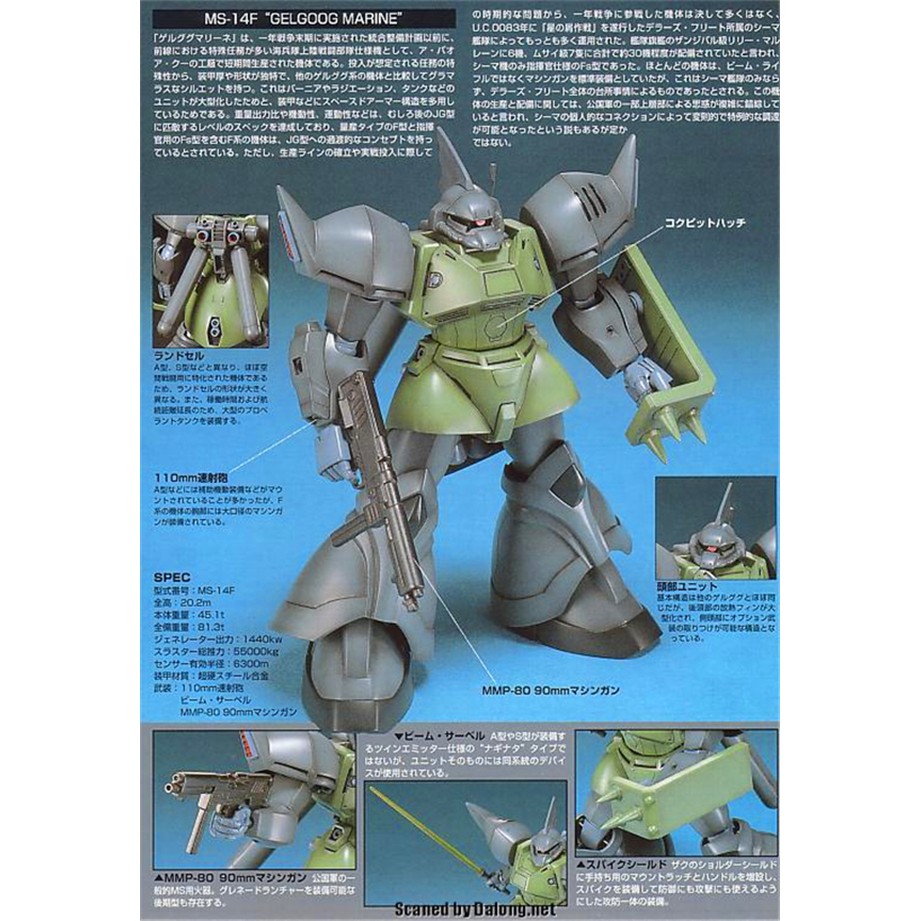 Mô Hình Lắp Ráp HG UC Gelgoog Marine