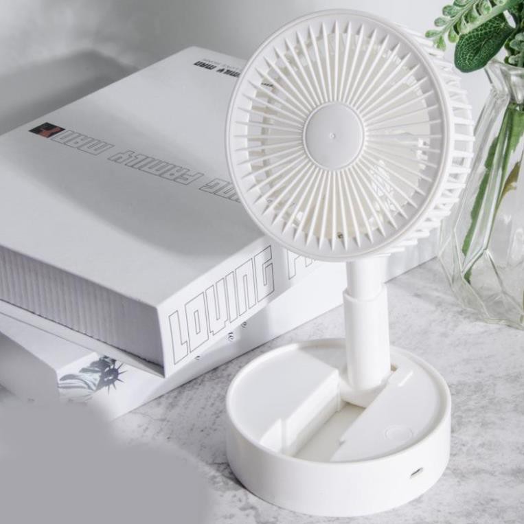 Big Sale 🌥️Tích Điện 3H🌥️Quạt Mini Để Bàn Sạc Tích Điện Gấp Gọn USB Fan A9, Siêu Tiện Dụng Cho Mùa Hè 2021