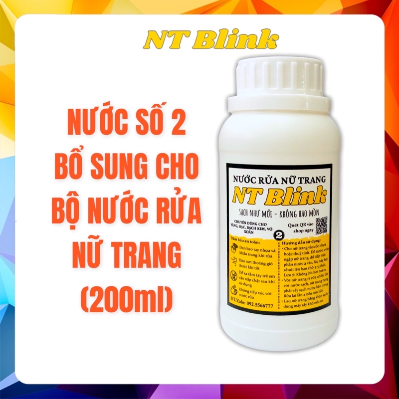 Nước số 2 bổ sung cho bộ nước rửa nữ trang 200ml
