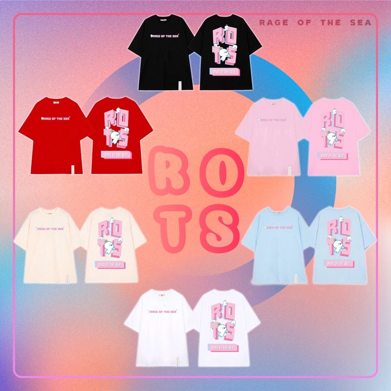 ÁO THUN RAGE OF THE SEA BIGLOGO HỒNG | BigBuy360 - bigbuy360.vn