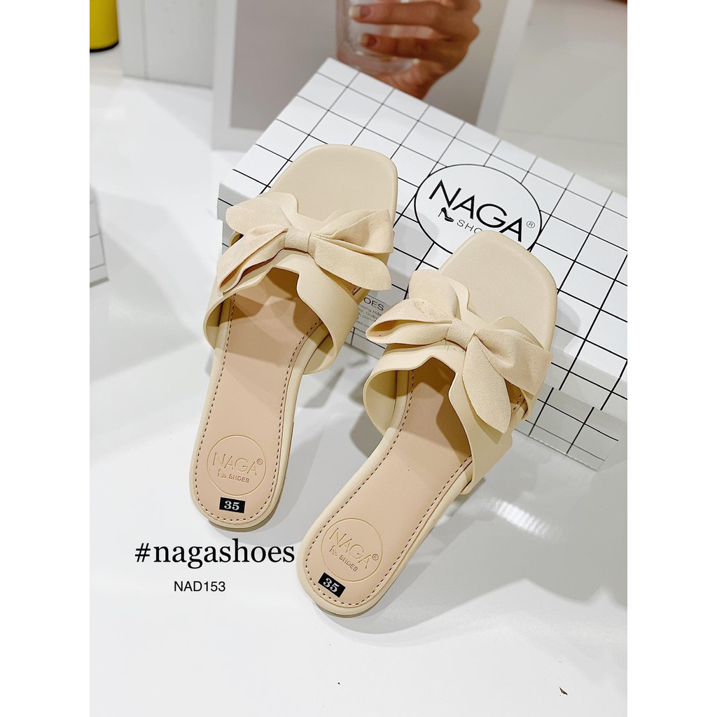 DÉP NAGASHOES CHỮ H PHỐI NƠ NAD153