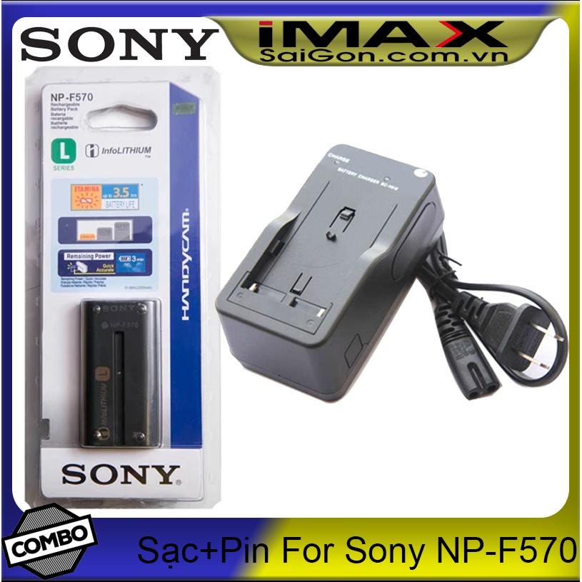 Bộ 1 pin 1 sạc máy ảnh cho Sony NP-F570