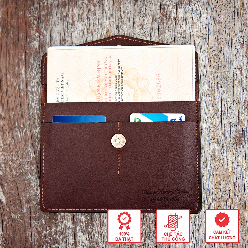 Bao Da Đựng Giấy Tờ Đăng Kiểm Ô Tô