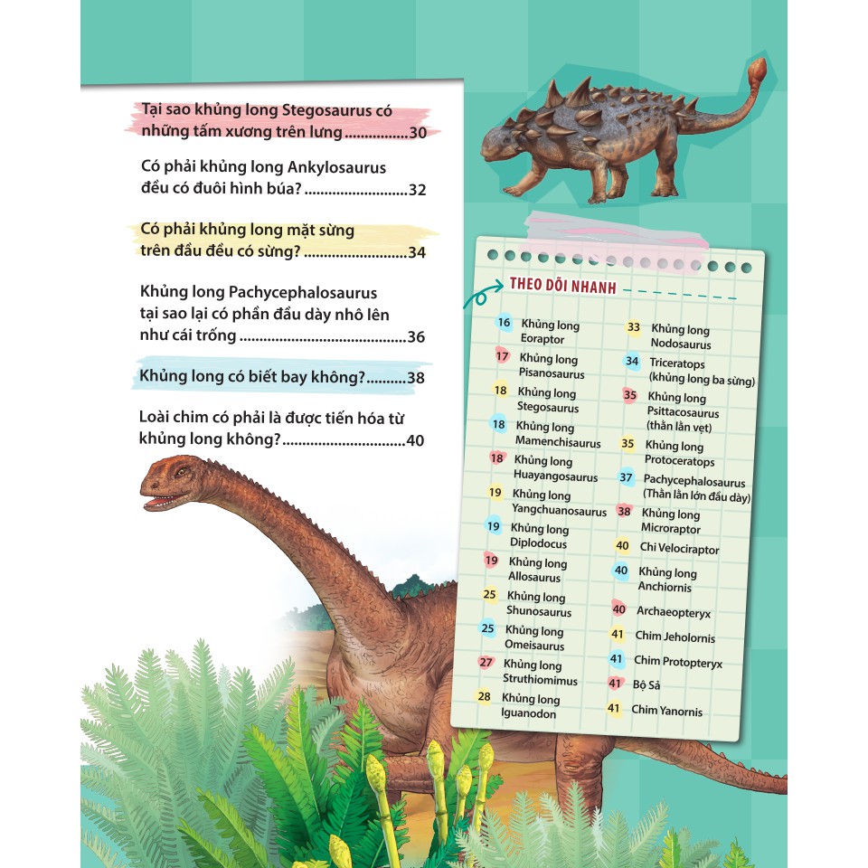 Sách - Kiến thức về khủng long - Người khủng long có tồn tại thật không ? Sự tiến hóa và phân loại khủng long