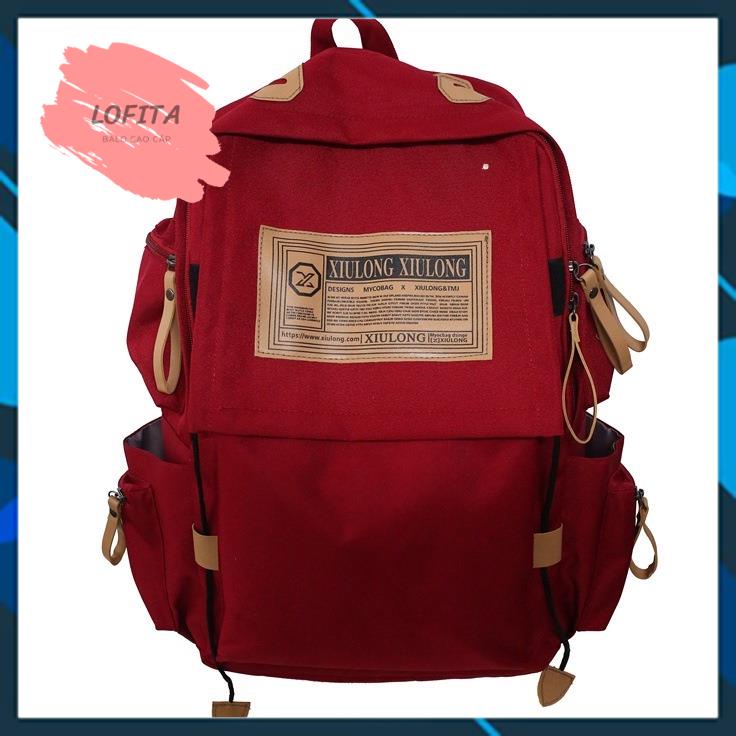 Balo đi học nam nữ  thời trang LOFITA Balo nữ đẹp ulzzang cao cấp unisex đựng vừa laptop hàn quốc MSP108 - LOFITA
