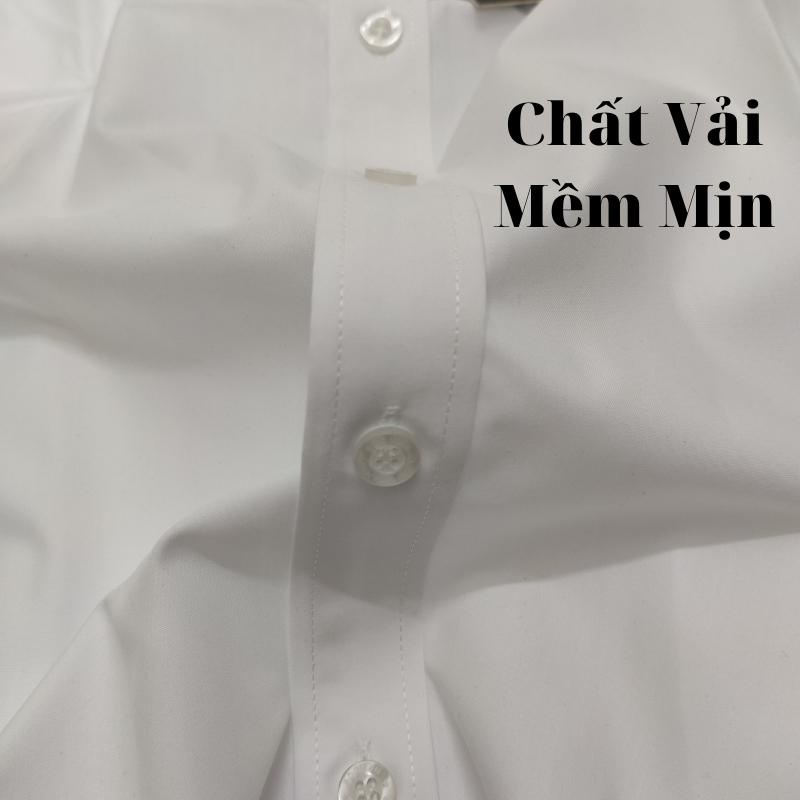 Áo Sơ Mi Nam Tay Dài Công Sở Vải Lanh Lụa Cao Cấp Mềm Mịn Không Nhăn Xù Thoáng Mát Hàng VNXK