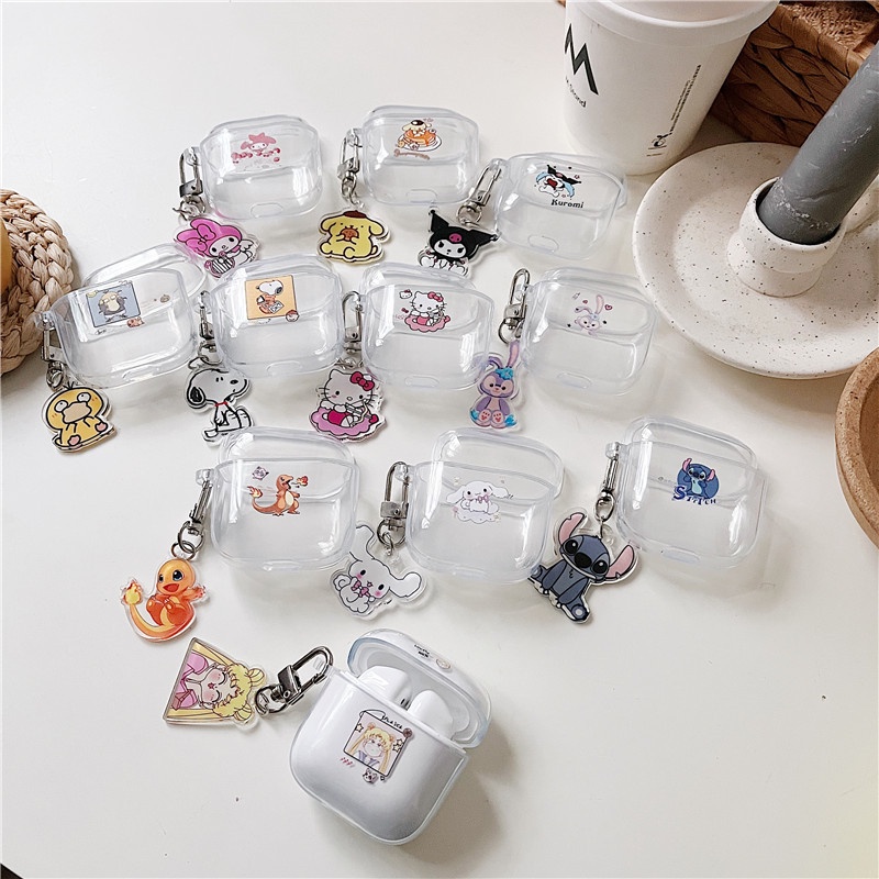 Ốp Bảo Vệ Hộp Đựng Tai Nghe Airpods 3 Trong Suốt Hình Cún Cinnamon Xinh Xắn