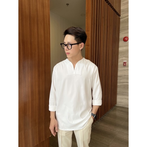 Sơmi cổ V (hình chụp thật)