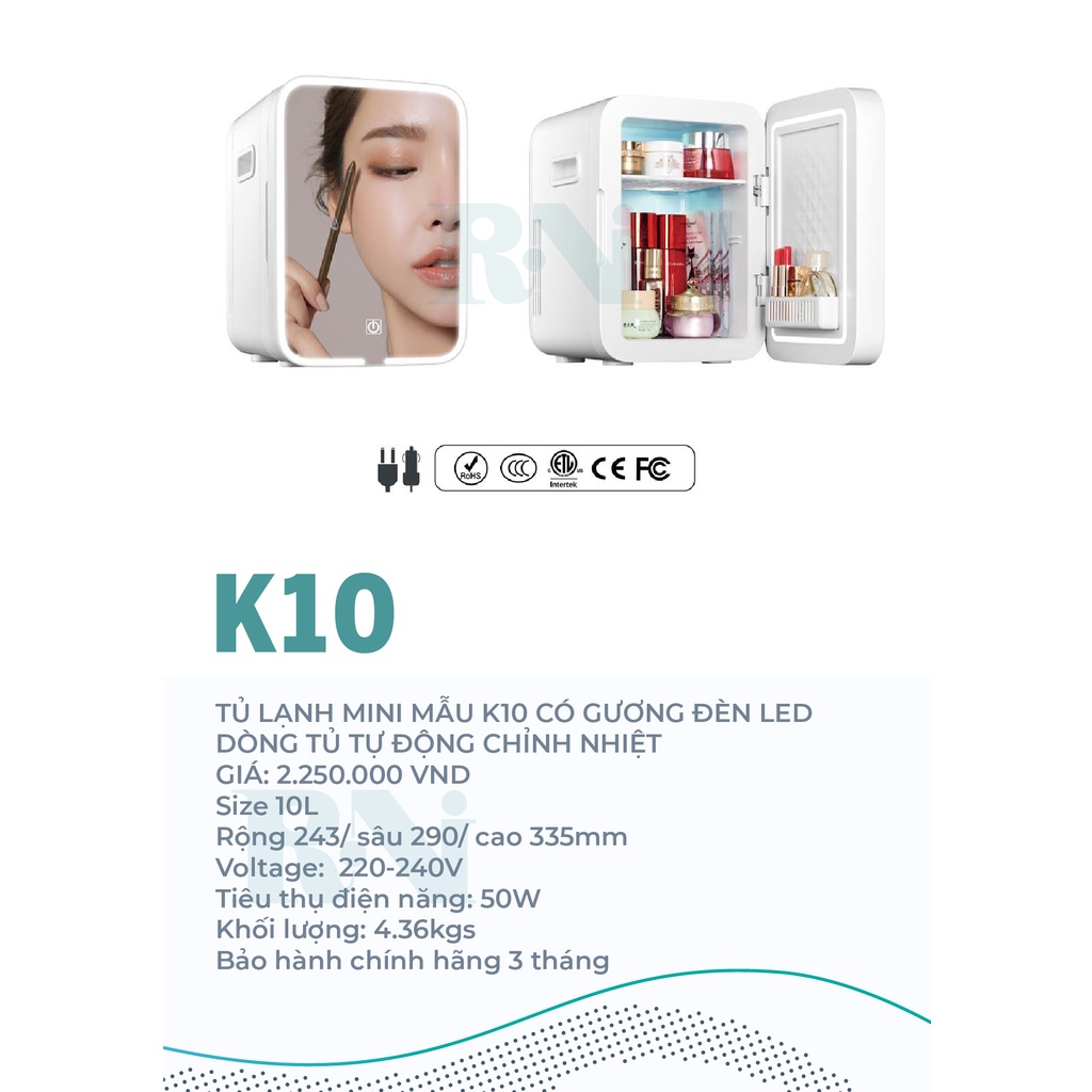 Tủ lạnh mini KEMIN 10L chính hãng