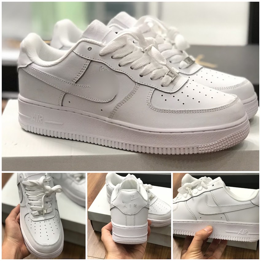 [❌ Full Box + Bill ]⛔️ Giày sneaker AF1 trắng full, Giày Thể Thao air force 1 Màu Trắng Bản Đẹp Hot Hit 2021