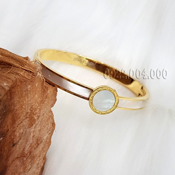 Vòng tay nữ, vòng tay titan, vòng tay cẩn xà cừ VZ1566.